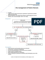 Guidelines For The Management of Pyloric Stenosis: Investigations
