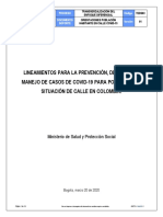 03 25 20 Liniamientos para La Prevención, Detención y Manejo de Casos de COVID-19 para HC