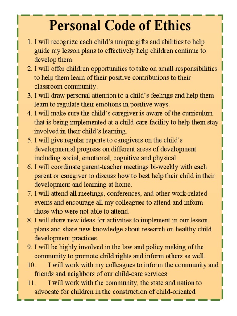 Code of Ethics | PDF