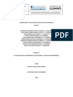 FORMULACIÓN Y EVALUACIÓN DE PROYECTOS DE DESARROLLO (1ra Entrega)