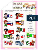 Countries and Nationalities Fun Activities Games - 7198 PDF