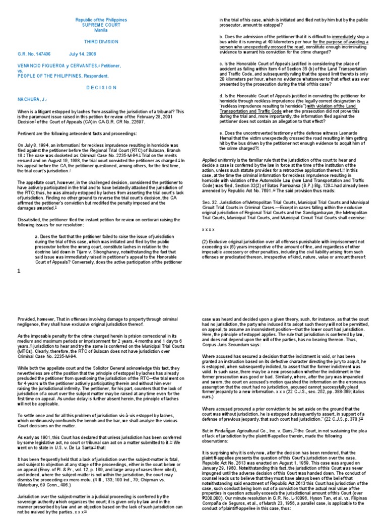 Supreme Court Republic of The Philippines Manila Third Division PDF