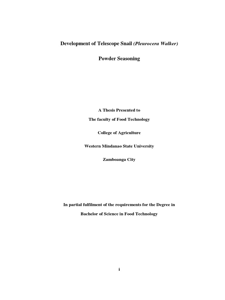 Development of Telescope Snail Final Edit PDF PDF Spice Salt