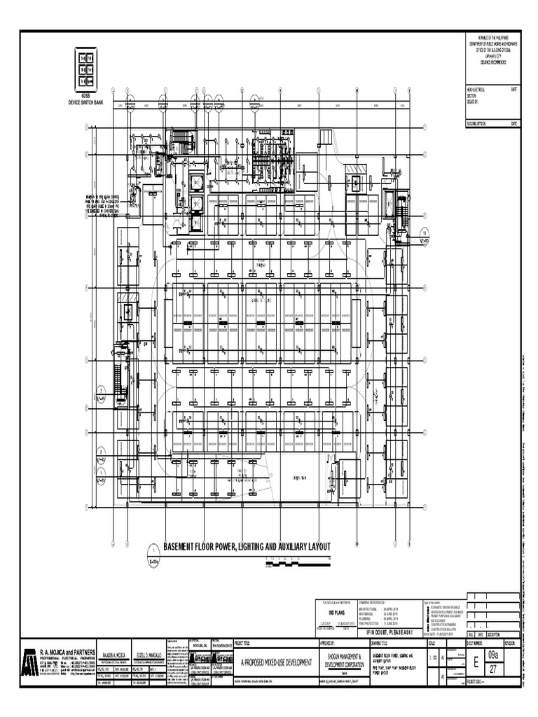 Basement Floor Power, Lighting and Auxiliary Layout | PDF ...