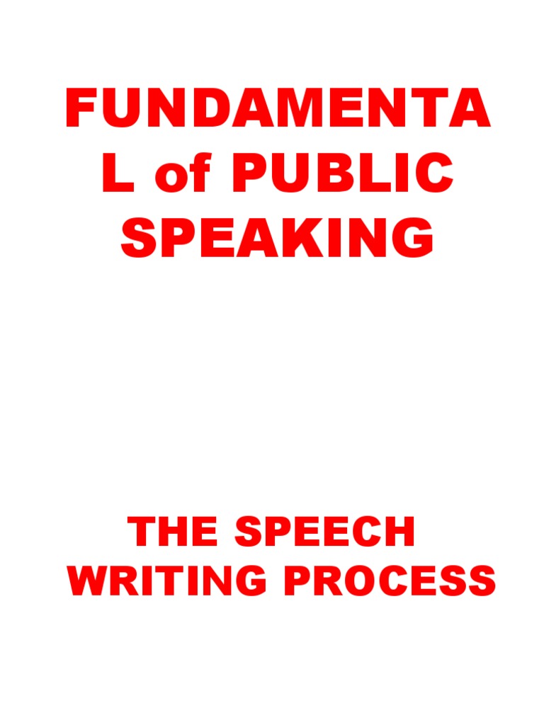 FUNDAMENTAL of PUBLIC SPEAKING PDF Nonverbal Communication Speech