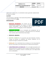 Procedimiento Caracterizacion de Residuos