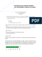 Matemáticas. William Salazar.