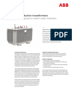 Solar-Ready Distribution Transformer (Fit For Purpose) Product Sheet