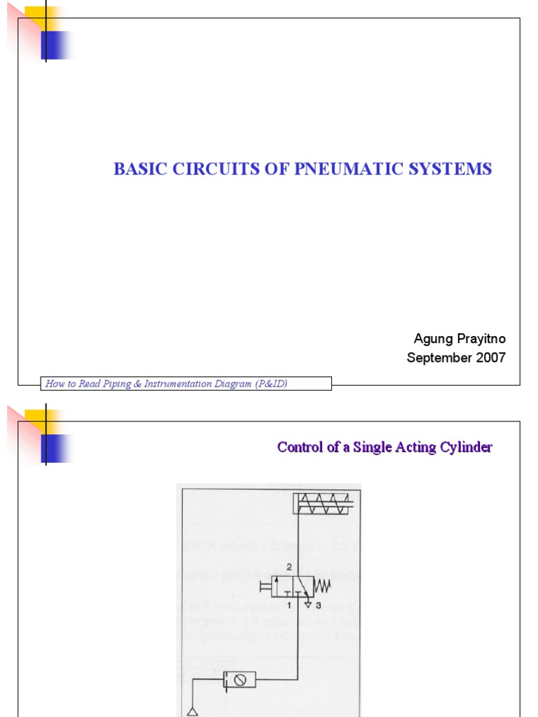 Basic Circuits of Pneumatic Systems PDF