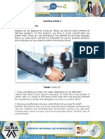 Learning Activity 4 Evidence: Job Interview: Fuente: Fotolia (S.F.)