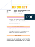 Jobsheet Menyiapkan Tempat Tidur