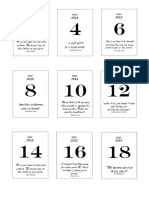 Printable Even Date Tags (Qoutes)