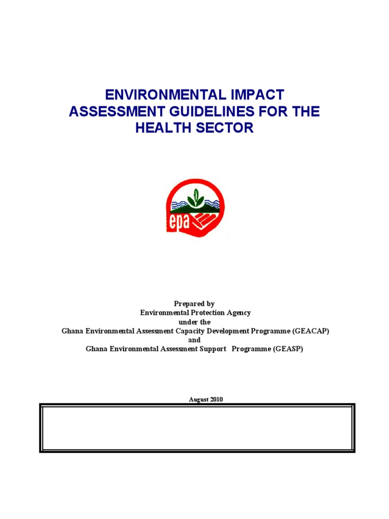 EIA Guidelines Ghana Health Sector | PDF | Environmental Impact ...