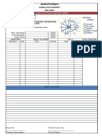 Daily Activity Report Sheet: Proposed Training Center With Amphitheater