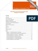 Cambridge O Level Principles of Accounts (7110) : International Accounting Standards (IAS) Guidance For Teachers