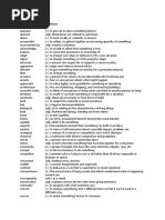 Reading Explorer 3 Target Vocabulary Definitions