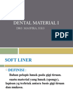 Dental Material I: Drg. Magfira, S.KG