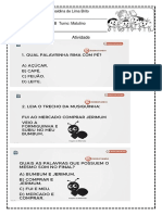 ATIVIDADE 22 de MAIO