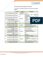 Cronograma Curso Neurociencias Educación