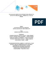 Evaluación económica proyecto pulpa guayaba