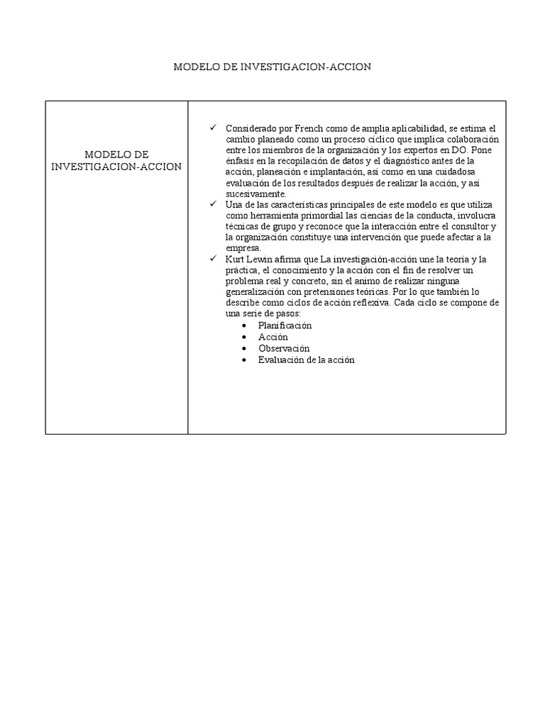 Modelo de Investigacion | PDF
