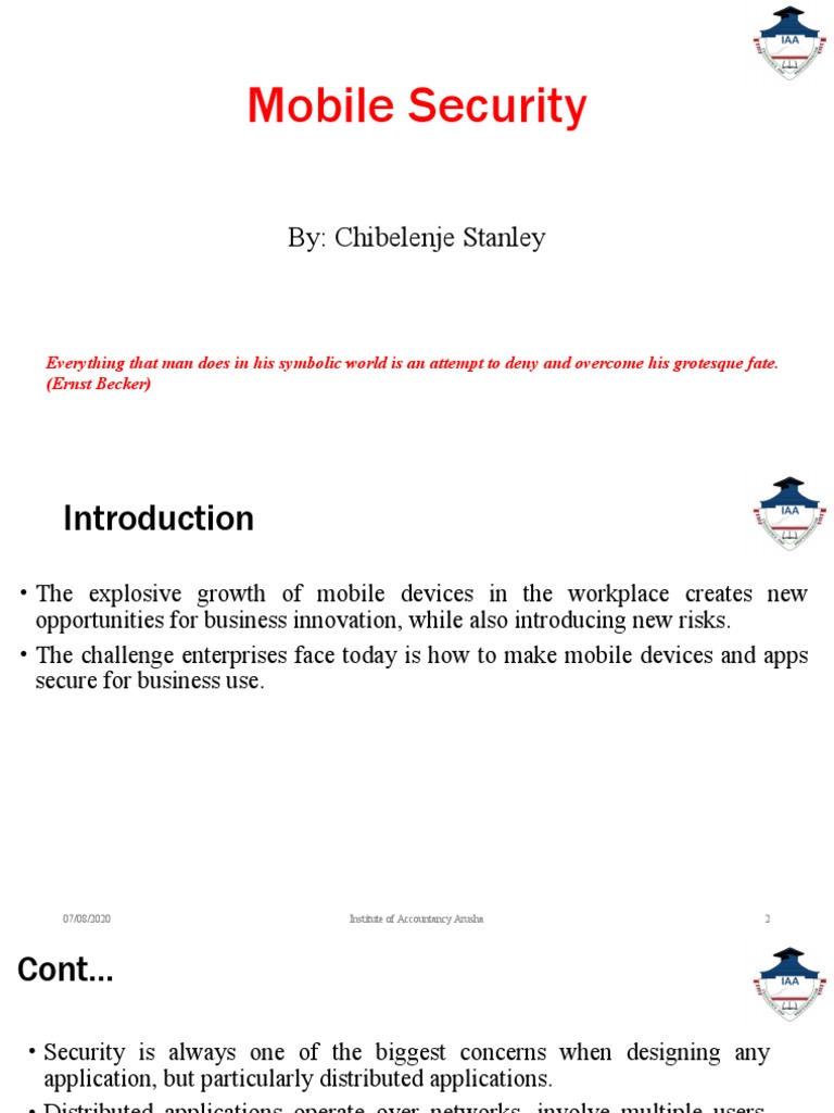 Mobile Security Overview 2018 | PDF | Transport Layer Security ...