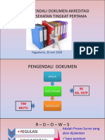 Peran Pengendali Dokumen Akreditasi FKTP