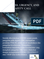 Distress, Urgency, and Safety Call