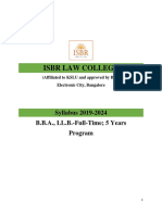 5 Year BBALLB Syllabus PDF