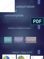 Energy Conservation and Coal Consumption: Presented By: Aahana Pal