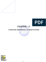 Chapter - X: Annexure-Preference To Make in India