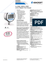 Types 2089, 2086 & 2084 Precision Digital Test Gauge: .05% Total Error Band