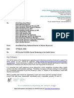 Implementing Social Distancing in Health Sector Workplaces