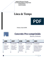 Concreto Pre-Comprimido Linea de Tiempo