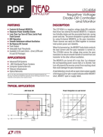 Features Description: Ltc4354 Negative Voltage Diode-Or Controller and Monitor