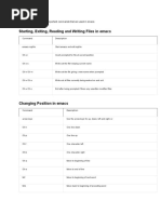 Starting, Exiting, Reading and Writing Files in Emacs