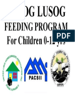 Feeding Program For Children 0-12 Yrs: Busog Lusog