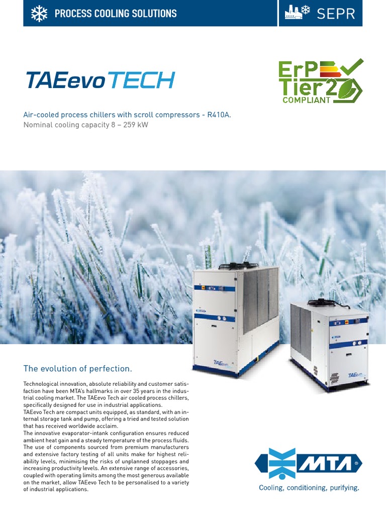 TAEevo Tech Process Chillers Overview | PDF | Engineering ...