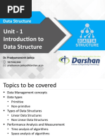 Unit - 1 Introduction To Data Structure