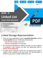 Unit - 2: Linked List