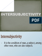 INTERSUBJECTIVITY