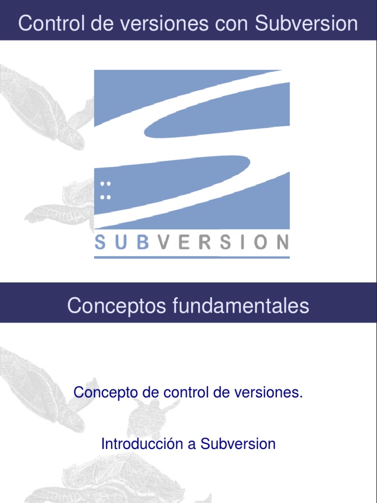 Subversion Presentacion 01 PDF | PDF | Control de versiones | Creative ...