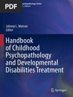 Handbook of Childhood Psychopathology and Developmental Disabilities Treatment