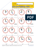 Clock Faces and Passing Time