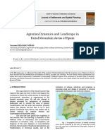 Agrarian Dynamics and Landscape in Rural Mountain Areas of Spain