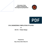 CIVIL ENGINEERING COMPILATION OF PLATES ON TIMBER DESIGN