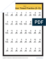 Multiplication Timed Practice (0-12) : 5 x11 1 x6 4 x8 2 x9 7 x7 11 x2 6 x12 10 x4