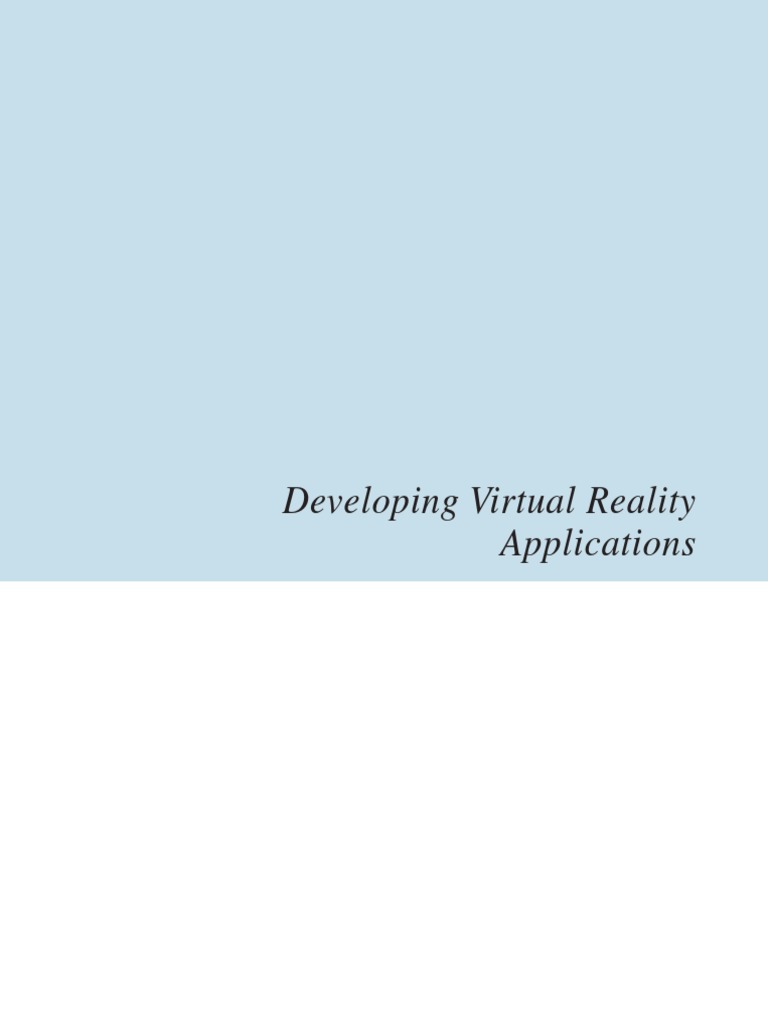 Front Matter - 2009 - Developing Virtual Reality Applications | PDF ...