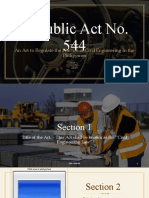 Republic Act No. 544: An Art To Regulate The Practice of Civil Engineering in The Philippines