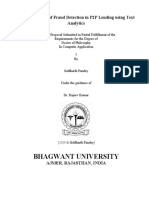 Bhagwant University: Implementation of Fraud Detection in P2P Lending Using Text Analytics